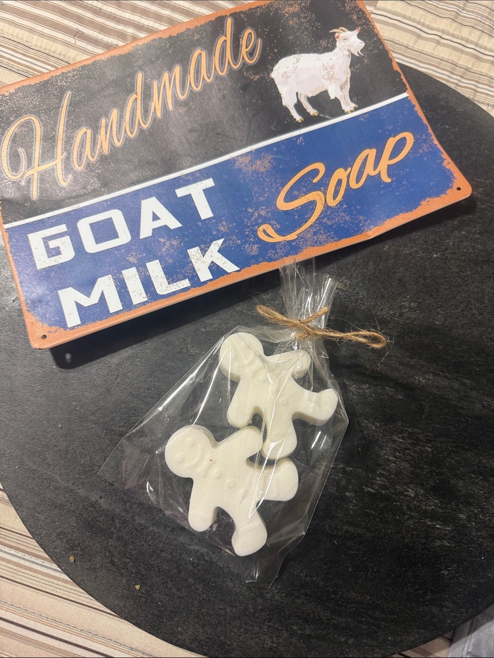 Goat Milk Soap - White Gingerbread Duo